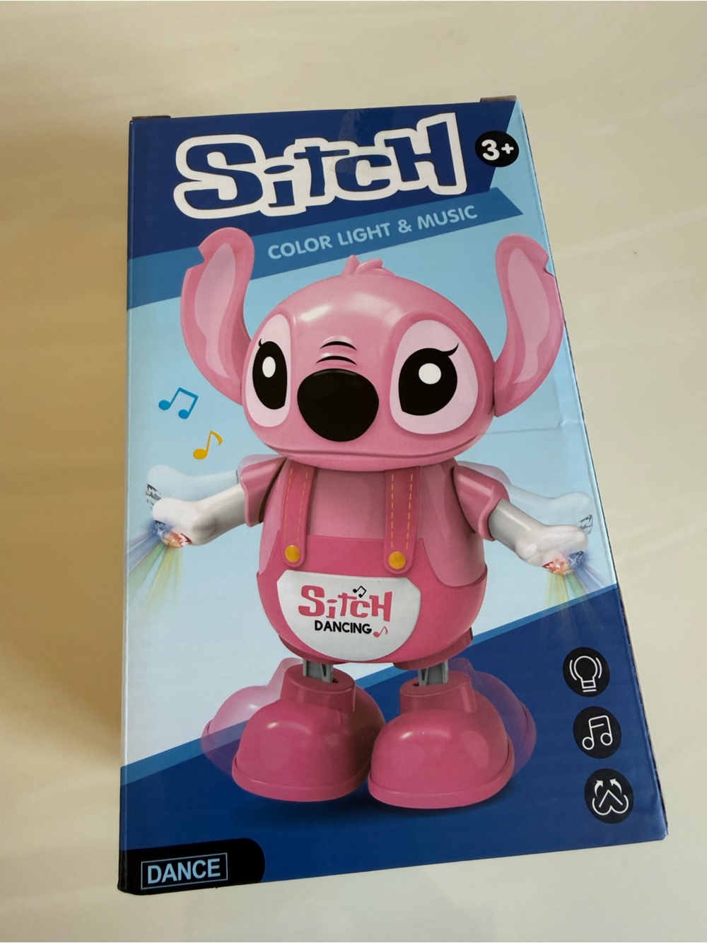 New Stitch Dancing Light & Music Pink Toy
